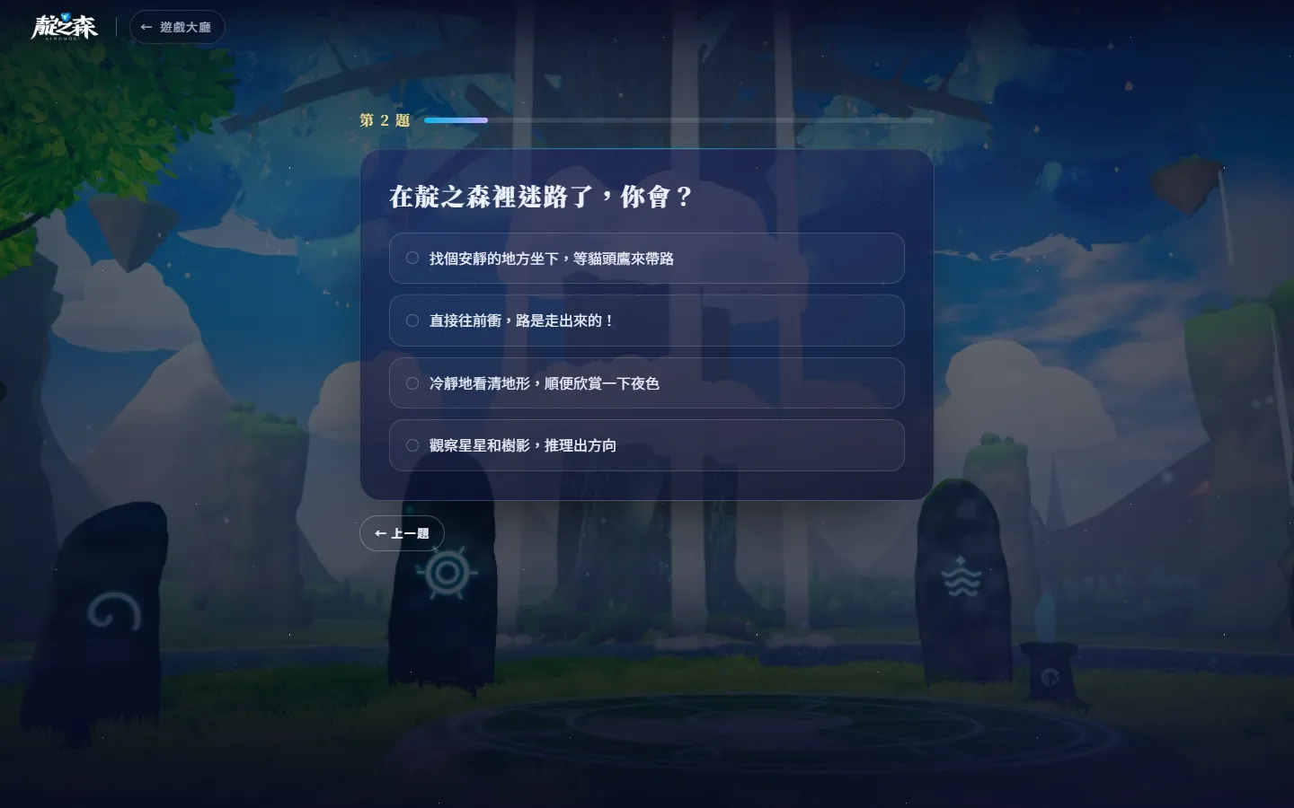 問題的背景，是聖樹泰坦腳下的森林。